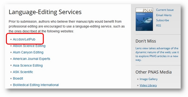PNAS Language-Editing
