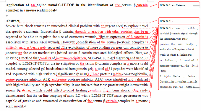 SCI论文英语润色PLOS ONE( IF 3.730)发表案例
