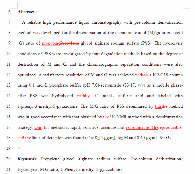 SCI论文英语润色Carbohydrate Polymers（ IF 		3.479）发表案例