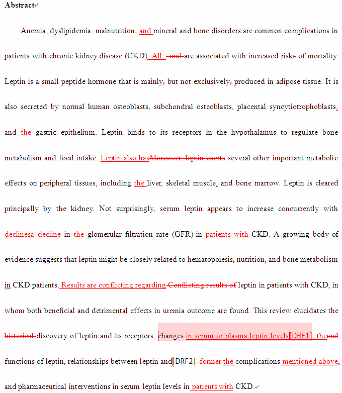 SCI论文英语润色International Urology and Nephrology( IF 1.325)发表案例